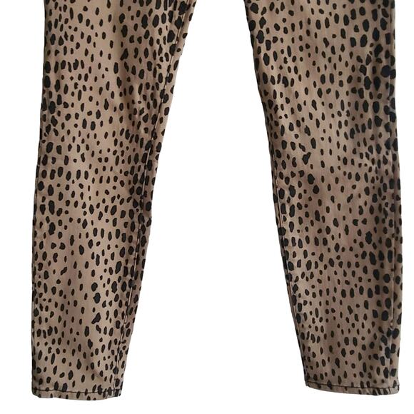 GOOD AMERICAN Good Waist Leopard Skinny Jeans GWP001T Women's Size 12/31 - Picture 6 of 11
